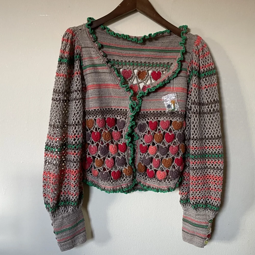 FREE PEOPLE | Heart Eyes Cardigan - Picture 3 of 12